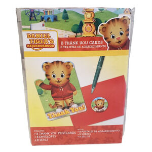 Daniel Tiger Thank You Cards Envelopes Daniel Tiger Stickers 8 Pack Thank You